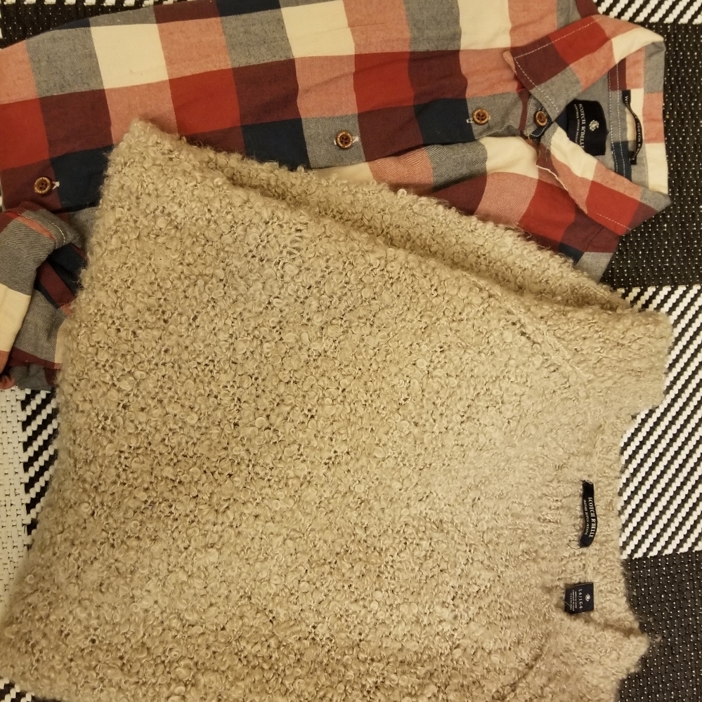 Scotch R'Belle plaid dress and sweater dress sz 14